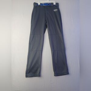 RAWLINGS Boys Launch Baseball Pants Semi-Relaxed Straight Leg Gray Youth XXL
